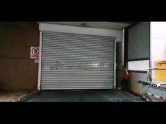 Porta lineare pannello di alluminio legata veloce rotolare e chiusura spirale porta di garage di sicurezza