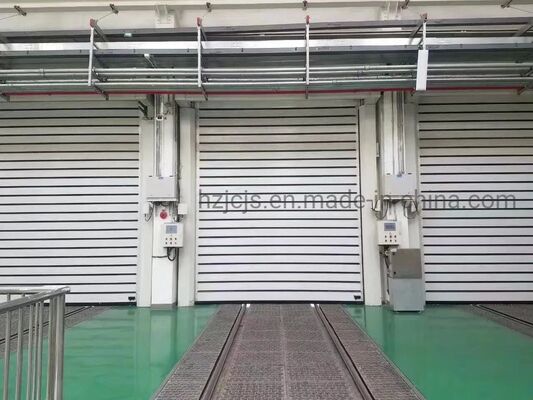 Porta di sicurezza a serranda avvolgibile ignifuga automatica ad alta velocità con protezione IP55, modello personalizzato