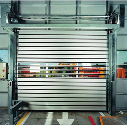 Fire Proofing High Speed Roll Up Door with Wind Resistance Beaufort 12 and IP55 Protection for Industrial Use