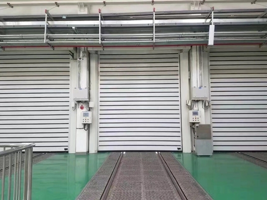 Controllo remoto Porta di garage di sicurezza a spirale veloce con protezione antincendio e controllo remoto