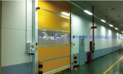 Porta di chiusura rapida in lega di alluminio JTM-D01 Porta di magazzino di sicurezza con telecomando