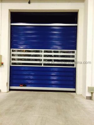 Porta lineare pannello di alluminio legata veloce rotolare e chiusura spirale porta di garage di sicurezza