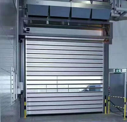 Porta a chiusura a rulli ad alta velocità con resistenza al fuoco velocità regolabile e acciaio inossidabile personalizzato per uso industriale