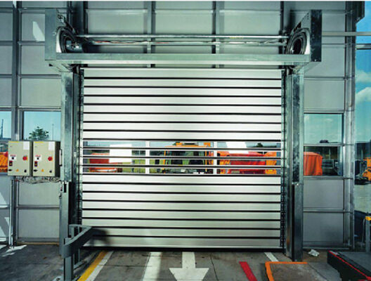 Porta avvolgibile automatica ad alta velocità personalizzata con caratteristiche di sicurezza antincendio