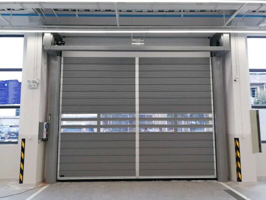Porta avvolgibile automatica ad alta velocità personalizzata con caratteristiche di sicurezza antincendio