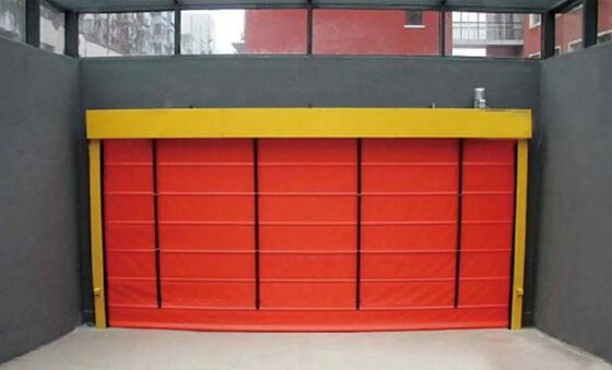 Porta avvolgibile automatica ignifuga con servomotore e porta garage di sicurezza personalizzata ad alta velocità