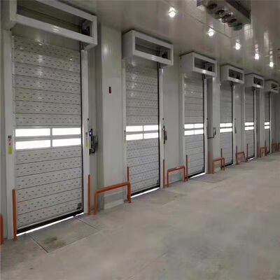 Porta di sicurezza a spirale resistente alla corrosione con apertura ad alta velocità con automazione intelligente per magazzini